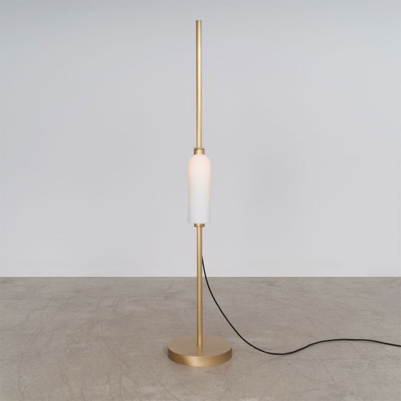 Schwung Odyssey 1 Burnished Brass Floor Lamp